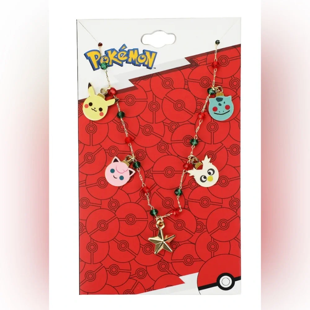 Bioworld POKÉMON Beaded Necklace 14”+3 Extender